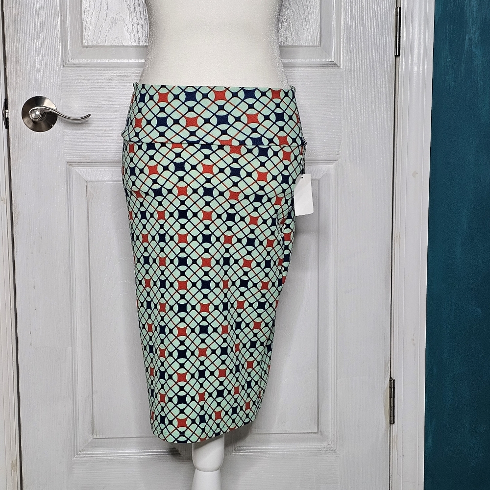 Geometric Patterned Skirt - Multicolor - Picture 11 of 11